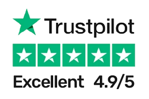 trust pilot - 4,9 siyah